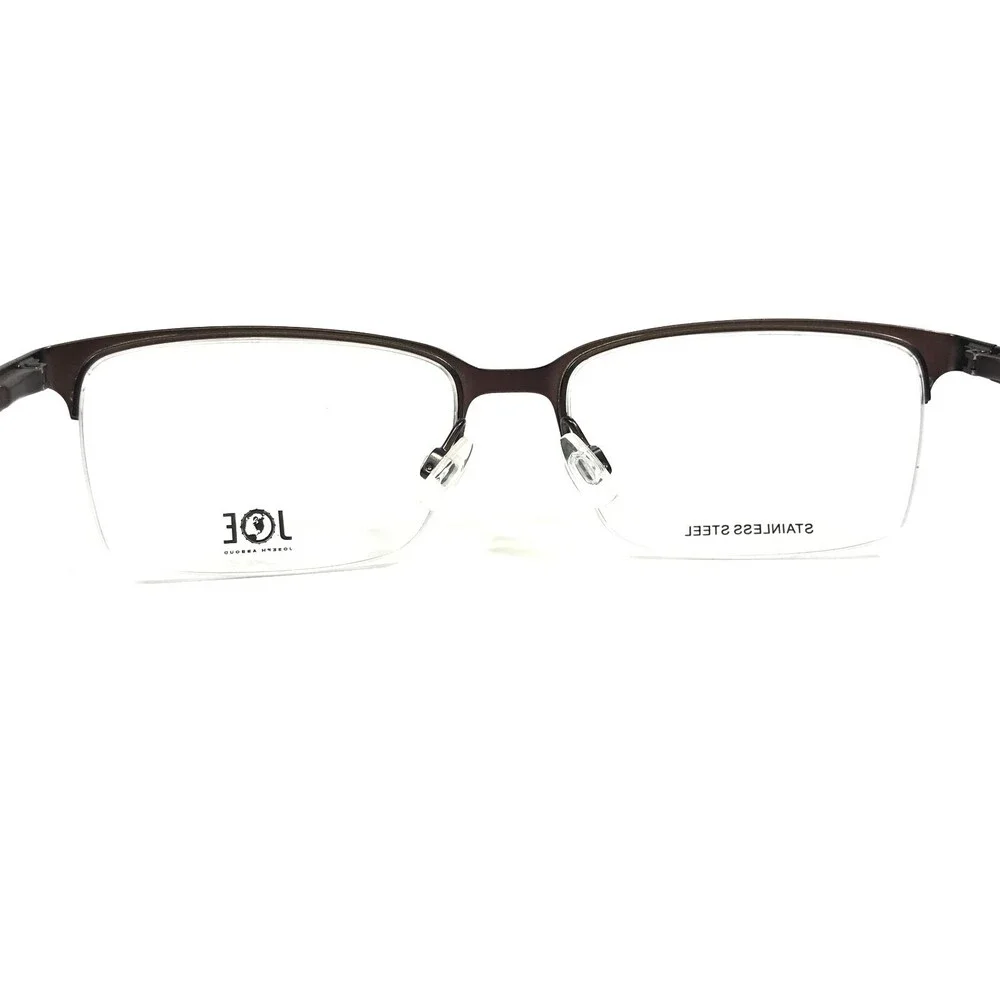 Joseph Abboud Eyeglasses Frames JOE4076 200 BROWN Rectangular Half Rim 54-17-140